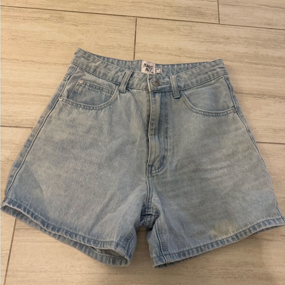 Princess Polly Light Blue Jean Shorts sz 4